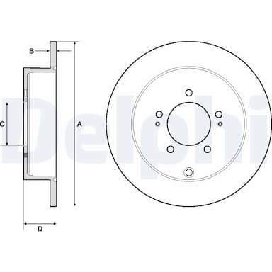 Bremžu diski DELPHI BG4161C 1