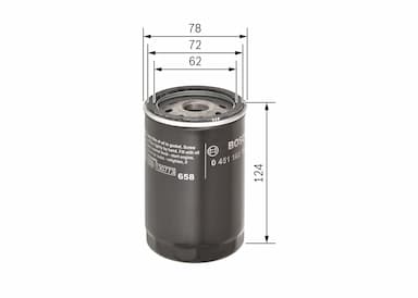 Eļļas filtrs BOSCH 0 451 103 101 5