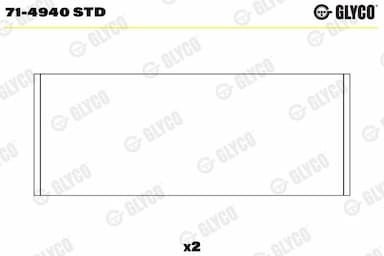 Klaņa gultnis GLYCO 71-4940 STD 1