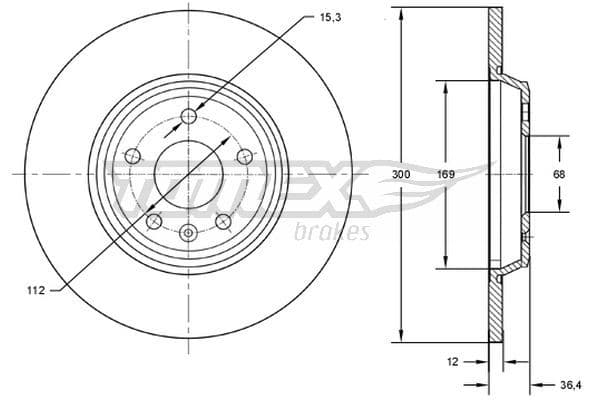 Bremžu diski TOMEX Brakes TX 72-50 1