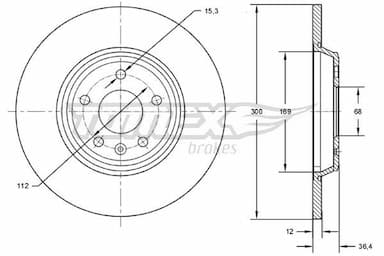 Bremžu diski TOMEX Brakes TX 72-50 1