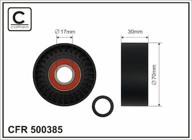 Spriegotājrullītis, Ķīļrievu siksna CAFFARO 500385 1