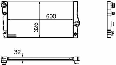 Radiators, Motora dzesēšanas sistēma MAHLE CR 1148 000P 2