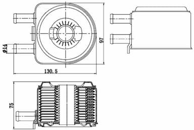 Eļļas radiators, Motoreļļa MAHLE CLC 176 000S 1