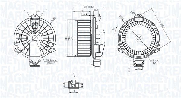 Salona ventilators MAGNETI MARELLI 069412749010 1