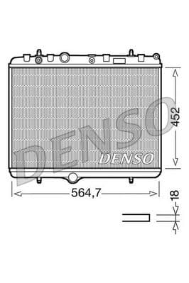 Radiators, Motora dzesēšanas sistēma DENSO DRM21055 1