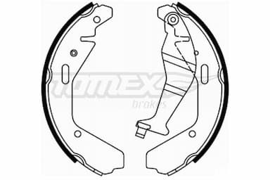 Bremžu loku komplekts TOMEX Brakes TX 21-94 1