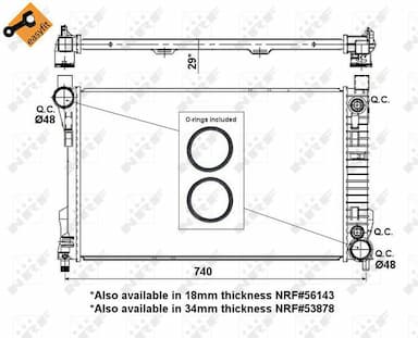 Radiators, Motora dzesēšanas sistēma NRF 53419 5