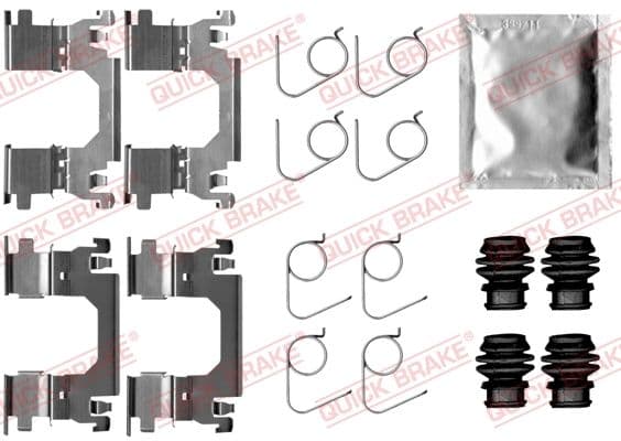 Piederumu komplekts, Disku bremžu uzlikas QUICK BRAKE 109-0053 1