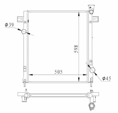 Radiators, Motora dzesēšanas sistēma NRF 550037 1