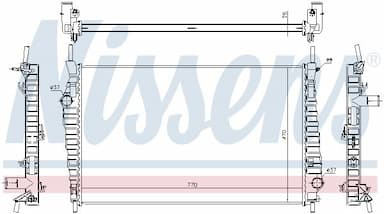 Radiators, Motora dzesēšanas sistēma NISSENS 69247 5