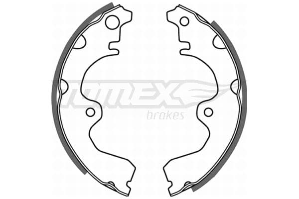 Bremžu loku komplekts TOMEX Brakes TX 21-08 1