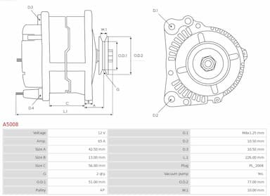 Ģenerators AS-PL A5008 6