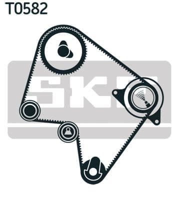 Zobsiksnas komplekts SKF VKMA 96010 2