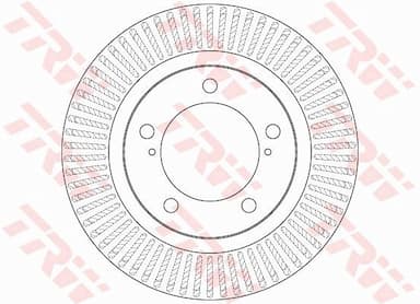 Bremžu diski TRW DF6239S 1