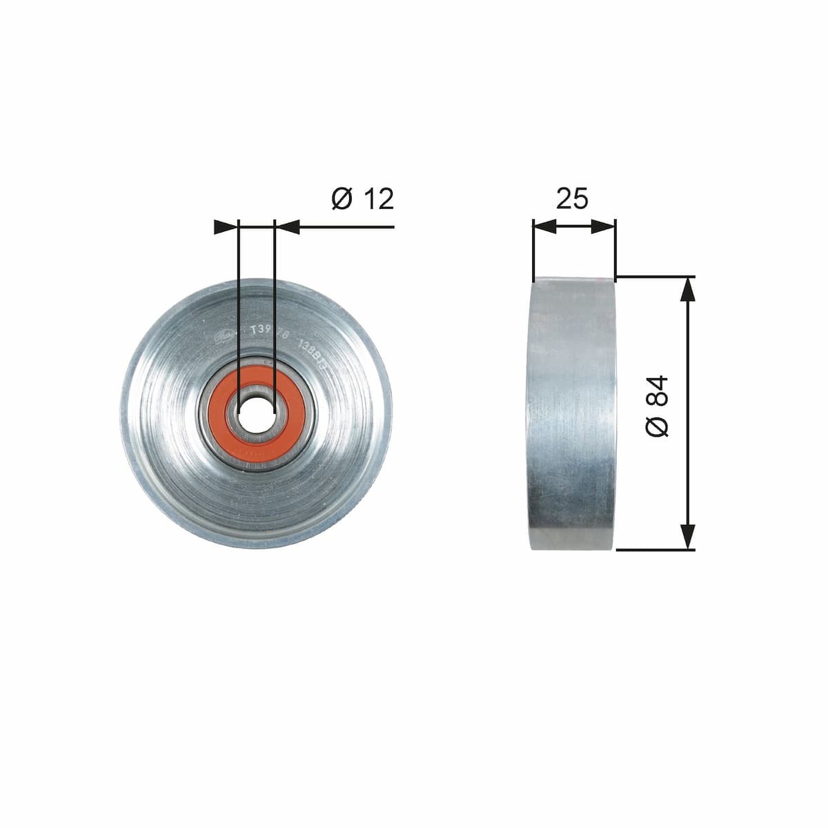 Spriegotājrullītis, Ķīļrievu siksna GATES T39178 1