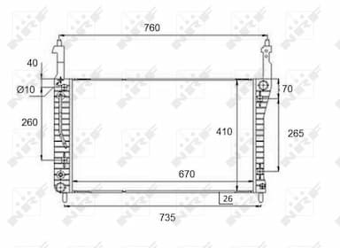 Radiators, Motora dzesēšanas sistēma NRF 58509 1