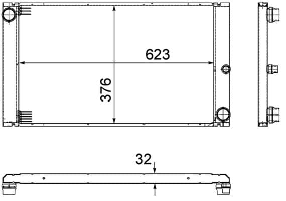 Radiators, Motora dzesēšanas sistēma MAHLE CR 766 000P 1