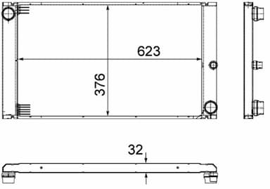 Radiators, Motora dzesēšanas sistēma MAHLE CR 766 000P 1