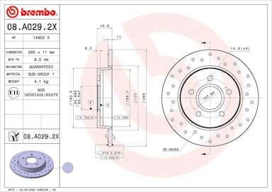 Bremžu diski BREMBO 08.A029.2X 1