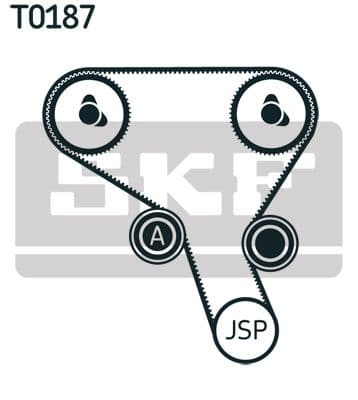 Zobsiksnas komplekts SKF VKMA 06503 2