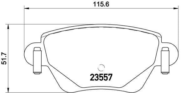 Bremžu uzliku kompl., Disku bremzes BREMBO P 24 059 1