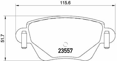 Bremžu uzliku kompl., Disku bremzes BREMBO P 24 059 1