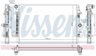 Radiators, Motora dzesēšanas sistēma NISSENS 606720 2