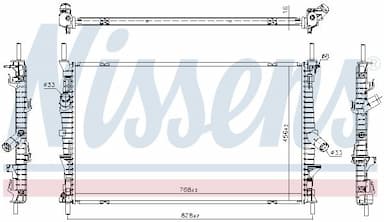 Radiators, Motora dzesēšanas sistēma NISSENS 66861 5