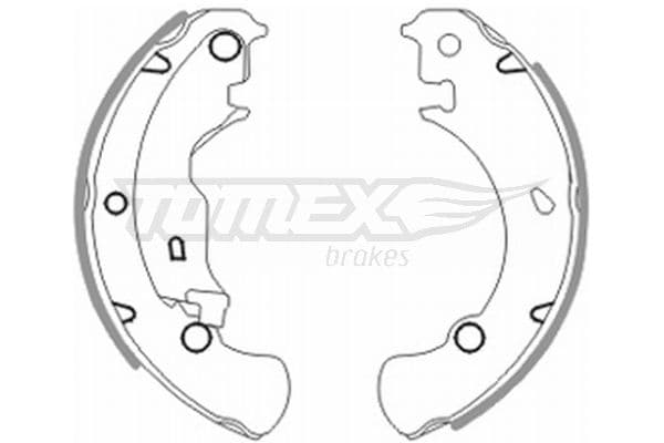 Bremžu loku komplekts TOMEX Brakes TX 20-42 1