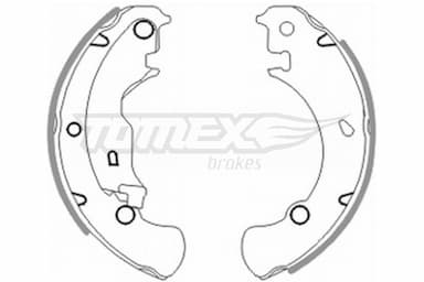 Bremžu loku komplekts TOMEX Brakes TX 20-42 1