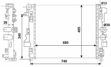 Radiators, Motora dzesēšanas sistēma NRF 53801 4