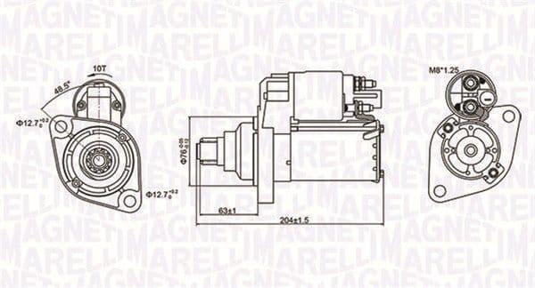 Starteris MAGNETI MARELLI 063721347010 1