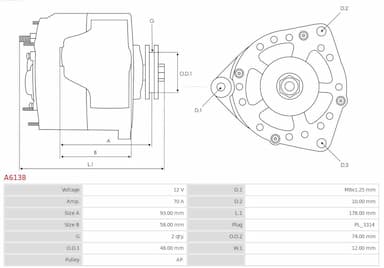 Ģenerators AS-PL A6138 5