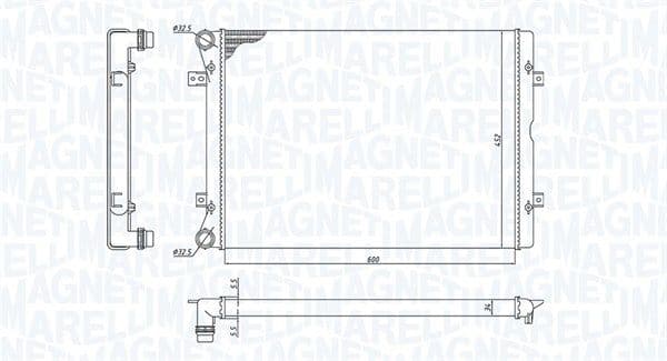 Radiators, Motora dzesēšanas sistēma MAGNETI MARELLI 350213196100 1