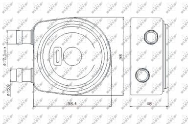 Eļļas radiators, Motoreļļa NRF 31247 5