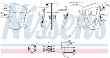 Kompensācijas tvertne, Dzesēšanas šķidrums NISSENS 996379 7