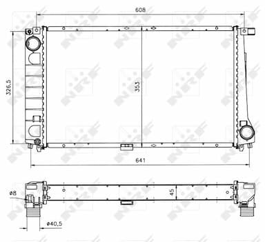 Radiators, Motora dzesēšanas sistēma NRF 51568 5