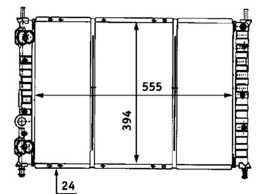 Radiators, Motora dzesēšanas sistēma MAHLE CR 525 000S 1