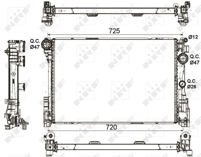 Radiators, Motora dzesēšanas sistēma NRF 53113 1