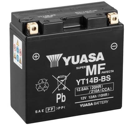 Startera akumulatoru baterija YUASA YT14B-BS 1