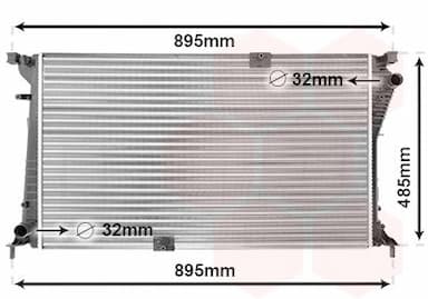 Radiators, Motora dzesēšanas sistēma VAN WEZEL 43002490 1