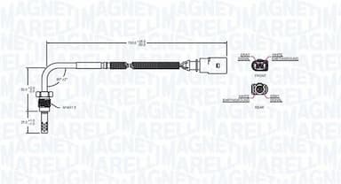 Devējs, Izplūdes gāzu temperatūra MAGNETI MARELLI 172000247010 2