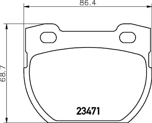 Bremžu uzliku kompl., Disku bremzes HELLA 8DB 355 019-231 1