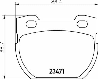 Bremžu uzliku kompl., Disku bremzes HELLA 8DB 355 019-231 1