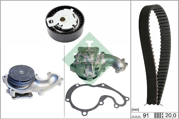 Ūdenssūknis + Zobsiksnas komplekts Schaeffler INA 530 0142 30 1