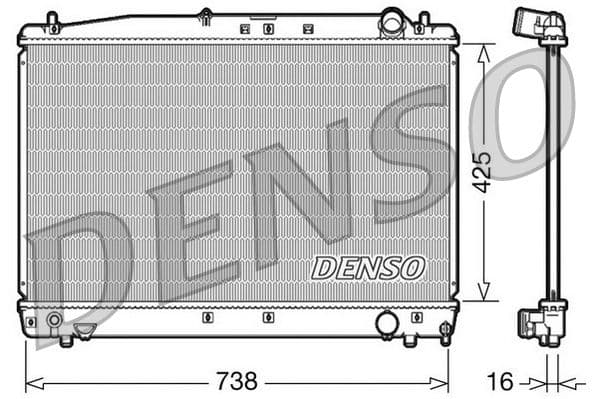 Radiators, Motora dzesēšanas sistēma DENSO DRM50033 1