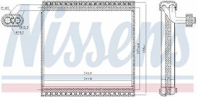 Iztvaikotājs, Gaisa kondicionēšanas sistēma NISSENS 92340 5