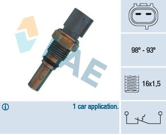 Termoslēdzis, Radiatora ventilators FAE 36550 1