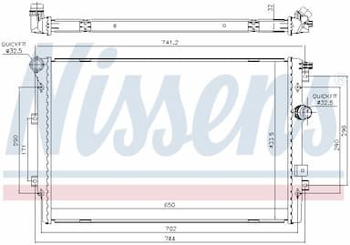 Radiators, Motora dzesēšanas sistēma NISSENS 65330 5